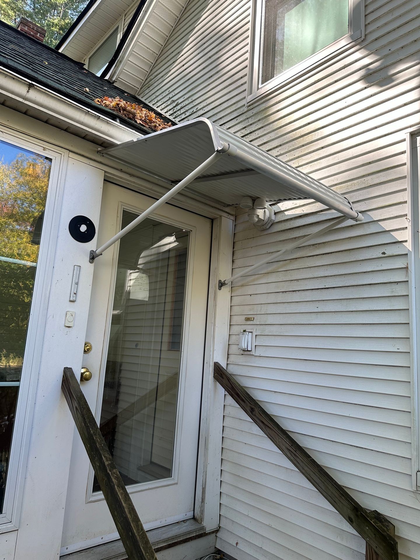 New outdoor awning installation 